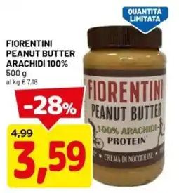 DPiù Fiorentini peanut butter arachidi 100% offerta