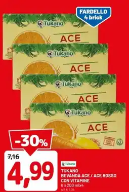 DPiù Tukano bevanda ace/ace rosso con vitamine offerta