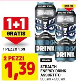 DPiù Stealth energy drink offerta