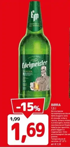 DPiù Edelmeister birra offerta