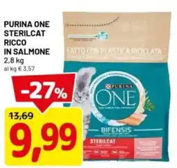 DPiù Purina one sterilcat ricco in salmone offerta