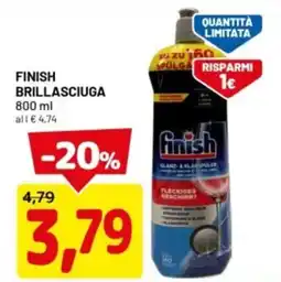 DPiù Finish brillasciuga offerta