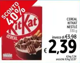 Spazio Conad Cereal kitkat NESTLÉ offerta