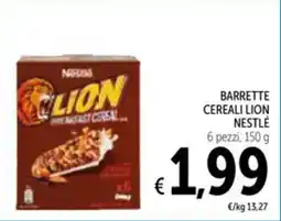Spazio Conad Barrette cereali lion NESTLÉ offerta