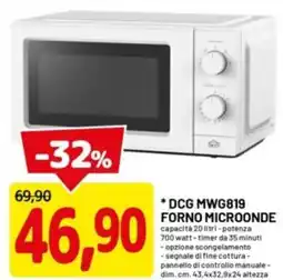 DPiù DCG MWG819 FORNO MICROONDE offerta