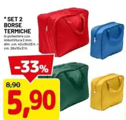 DPiù Set 2 borse termiche offerta