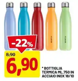 DPiù Bottiglia termica in acciaio inox 18/10 offerta