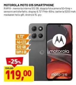 DPiù MOTOROLA MOTO G15 SMARTPHONE offerta