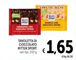 Spazio Conad Tavoletta di cioccolato RITTER SPORT offerta
