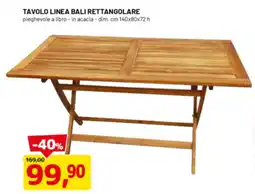 DPiù Tavolo linea bali rettangolare offerta