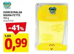 DPiù Cuor di malga gouda fette offerta