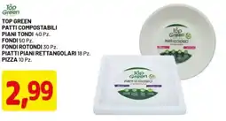 DPiù Top green patti compostabili piani tondi offerta