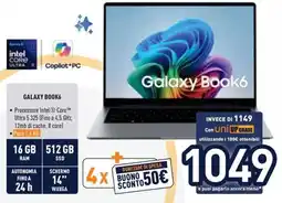 Unieuro SAMSUNG GALAXY BOOK6 offerta