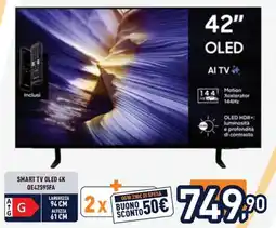 Unieuro SAMSUNG SMART TV OLED 4K QE42S95FA offerta
