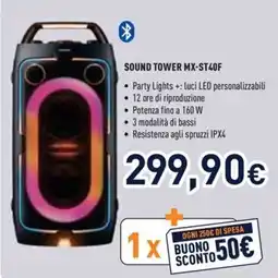 Unieuro SAMSUNG SOUND TOWER MX-ST40F offerta