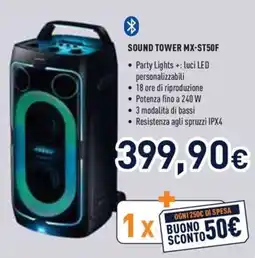 Unieuro SAMSUNG SOUND TOWER MX-ST50F offerta