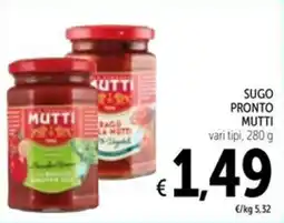 Spazio Conad Sugo pronto MUTTI offerta