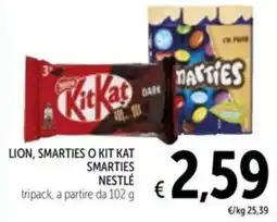 Spazio Conad Lion, smarties o kit kat smarties NESTLÉ offerta