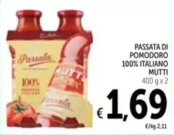 Spazio Conad Passata di pomodoro 100% italiano MUTTI offerta