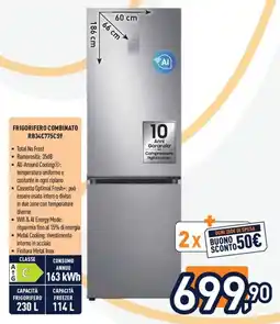 Unieuro FRIGORIFERO COMBINATO RB34C775CS9 offerta