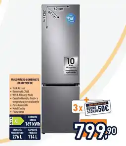 Unieuro FRIGORIFERO COMBINATO RB38C705CSR offerta