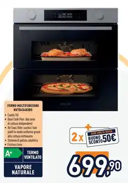 Unieuro FORNO MULTIFUNZIONE NV7B45403BS offerta