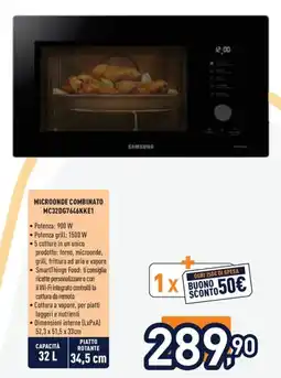 Unieuro MICROONDE COMBINATO MC32DG7646KKE1 offerta