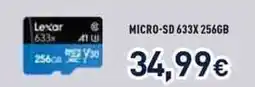 Unieuro Lexar MICRO-SD 633X 256GB offerta