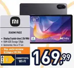 Unieuro XIAOMI PAD2 offerta