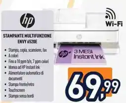 Unieuro hp STAMPANTE MULTIFUNZIONE ENVY 6520E offerta