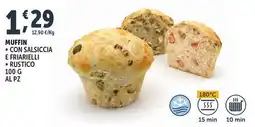 Deco Supermercati Muffin con salsiccia e friarielli, rustico offerta