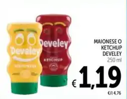 Spazio Conad Maionese o ketchup DEVELEY offerta