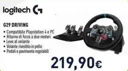 Unieuro Logitech G29 driving offerta