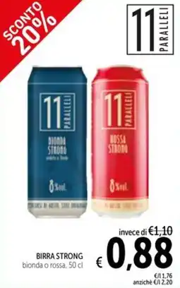Spazio Conad BIRRA STRONG bionda o rossa offerta