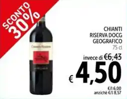 Spazio Conad Chianti riserva docg geografico offerta
