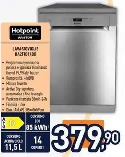 Unieuro Hotpoint ARISTON LAVASTOVIGLIE HA2FFD14BX offerta