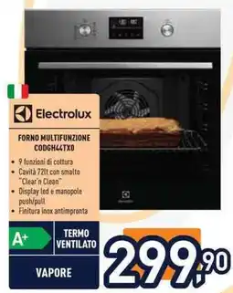 Unieuro Electrolux FORNO MULTIFUNZIONE CODGH44TX0 offerta