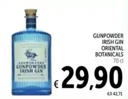 Spazio Conad Gunpowder irish gin oriental botanicals offerta