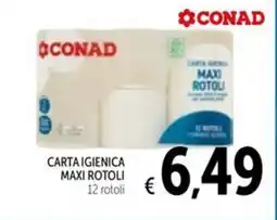 Spazio Conad Carta igienica maxi rotoli offerta