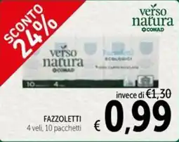 Spazio Conad Fazzoletti 4 veli, 10 pacchetti offerta
