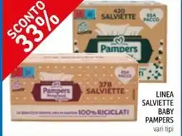 Spazio Conad Linea salviette BABY PAMPERS offerta