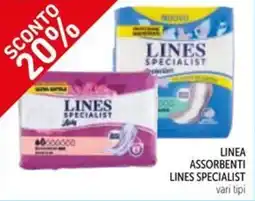 Spazio Conad Linea assorbenti LINES SPECIALIST offerta