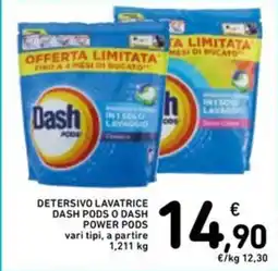 Spazio Conad Detersivo lavatrice dash pods o dash power pods offerta