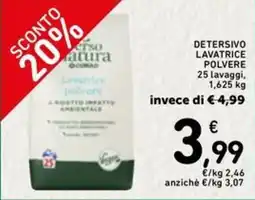 Spazio Conad Verso natura conad detersivo lavatrice polvere offerta