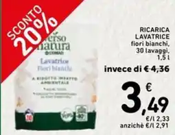 Spazio Conad Verso natura conad ricarica lavatrice offerta