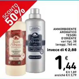 Spazio Conad Ammorbidente aromatico TESORI D'ORIENTE offerta