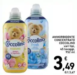 Spazio Conad Ammorbidente concentrato COCCOLINO offerta