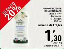 Spazio Conad Verso natura conad ammorbidente concentrato offerta