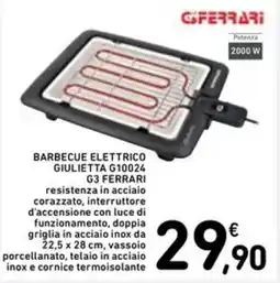 Spazio Conad Barbecue elettrico giulietta G10024 G3 FERRARI offerta