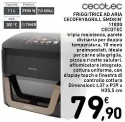 Spazio Conad Friggitrice ad aria cecofry&grill smokin' 11000 CECOTEC offerta